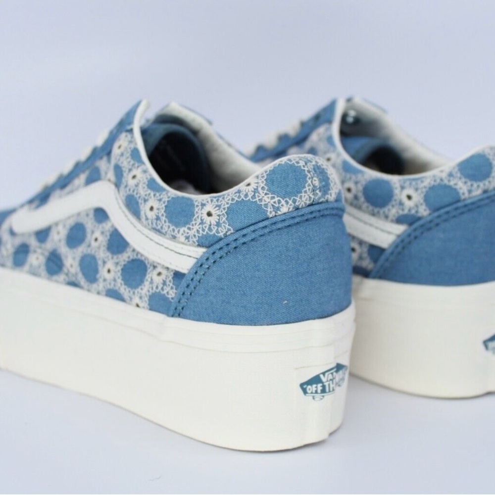 NWT Vans Denim Mix Blue Old Skool Stac - Picture 3 of 7